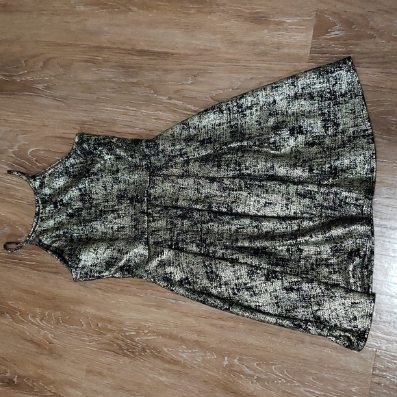 (S) Soprano Metallic Fit & Flare Dress Party Evening Formal Special Occasion - Picture 7 of 7